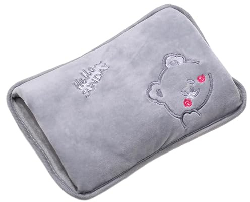 Hot Water Bottle – Rechargeable Electric Hand Warmer Soft Cover | Portable Heating Bag Thermal Pad | Indoor Outdoor Warm Pouch for Home Office School, Reusable Winter Comfort Heat Pack