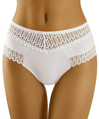 Wolbar Femme Slip Dentelle Ajourée Taille Haute WB416