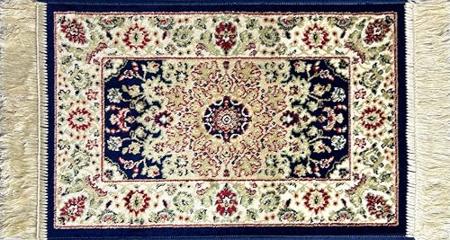 Markotex Tappeto da Camera in Viscosa (scendiletto - salotto: classico, orientale) (Blue, 40x60)
