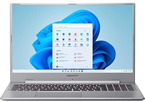 MEDION P17609 43,9 cm (17,3 Zoll) Full HD Notebook (Intel Core i7-1165G7 Prozessor, 16GB DDR4 RAM, 512 GB M.2 PCIe SSD, 1TB HDD, NVIDIA GeForce MX450, HD Webcam, Win 11 Home)