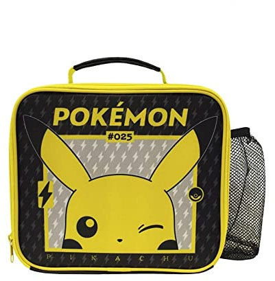 Thermo-Tasche + Flaschenhalter Pikachu, Pokémon, perfekt kann EIN Snack, Spielsachen oder auch EIN Tablet in Ihr verstaut Werden, KL86054, Kids Licensing