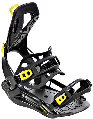 RAVEN Fijaciones para snowboard Fastec FT360 o Multientry FTM450, FTM500, GT Alu (FT360 Lemon, L(41-44))