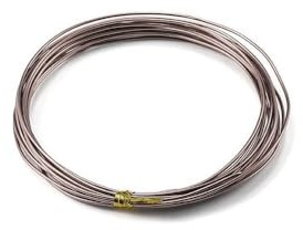 10m Basteldraht 1.5mm, Aluminium Craft Draht Blumendraht Aluminiumdraht Dekodraht Bindedraht für Blumengestecke, DIY Handwerk Dekorieren Schmuck Kranzherstellung, Schmuckdraht zum Basteln,Braun
