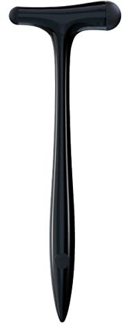DocCheck Thïngs Reflexhammer Clôppe – Red Dot Design Award 2022, neurologischer Reflexhammer nach Trömner, Spitzgriff für Haut- und Oberflächenreaktionen, Aluminium (schwarz)