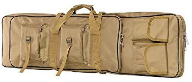 TentHome Angeltaschen Allround Rutentasche Rutenfutteral Angelrutentasche 2 Fächer Angelkoffer angelset Werkzeuge angelausrüstung angelgerät Tasche futteral Ruchsack Khaki, 100cm