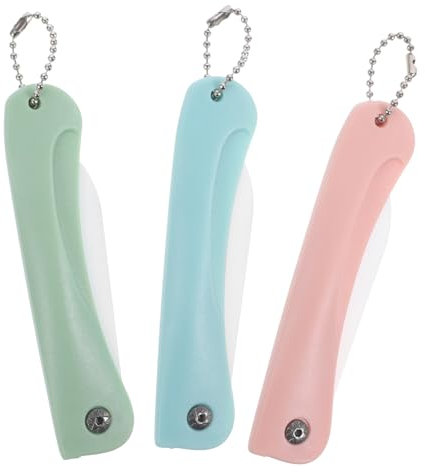 ABOOFAN Tagliafrutta in Ceramica 3 Pezzi, Coltello Da Cucina Resistente Usura, Utensile Portatile Per Affettare Frutta e Verdura, Set Compatto Per Uso Domestico