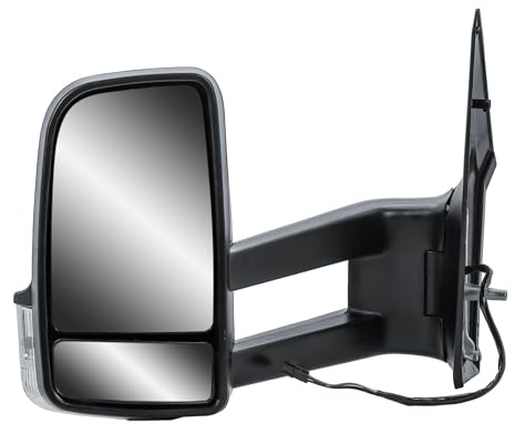 Außenspiegel Spiegel Links Fahrerseite Langer Arm Elektrisch und Beheizbar mit Blinker Für Mercedes Sprinter 906 VW crafter 2006-2018