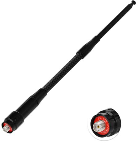 Bingfu 136-174MHz 400-470MHz UHF VHF Ham Radio Antenna - Handheld Radio Soft Whip Telescopic Antenna Compatible with Baofeng UV-5R BF-F8HP 888S Retevis RT-5R RT5 RT-5RV RT29 Aliunce HD1 Arcshell AR-5