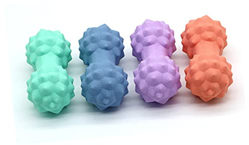 NULYLU Silikon Massageball Blau für Pilates Radfahren Muskelmassagegerät mit Rollfunktion Selbstmassage Ball für Rücken und Nacken