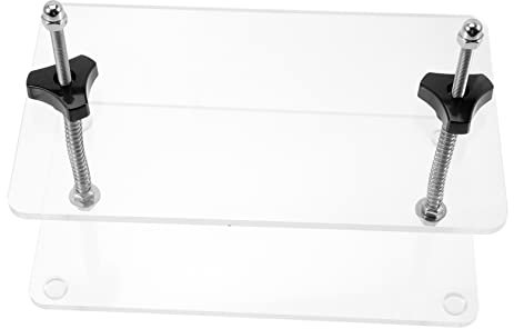 PAMINGONO Acrylic and Metal Cheese Clamp Board Tofu Press Tool for Home Use Featuring Retain Shape and Cheese Pressing Functions for DIY Tofu Making