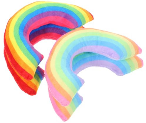 Toddmomy 4stücke Kissen Für Katze Mit Katzenminze Regenbogenfarben Schlaf Und Spielzeug Für Haustiere