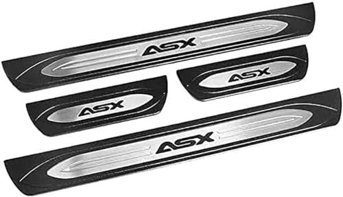 LZZDZSSL 4 Pezzi in Acciaio Inox Protezione Davanzale della Portiera per Mitsubishi ASX,Contro Graffi per Auto Esterno Batticalcagno Accessori Protezione