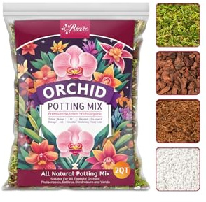Riare 2L Orchideen Substrat Mix mit Rinde, Perlit, Kokosfaser & Moos