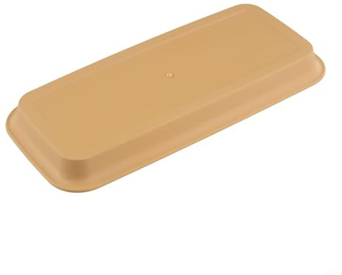 Emiif Sottovaso rettangolare per vasi da fiori in resina, per decorazioni fai da te da giardino (marrone, S)