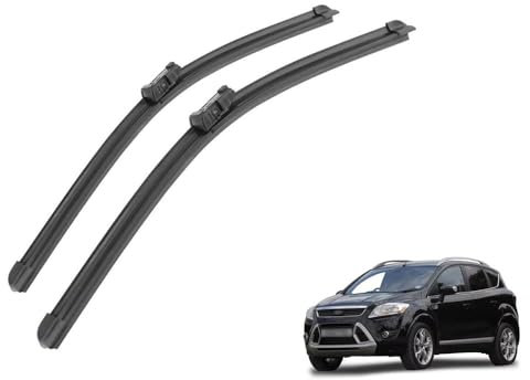 HONEHOY Balais d'essuie-Glace Avant, pour Ford Kuga MK1 2008-2012(24+17) Brosses à vitres, essuie-Glace Voiture fenêtre Bras d'essuie-Glace Accessoires Voiture