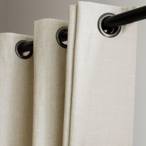 Moondream LumenControl™ Verdunkelungsvorhang | Licht+Sonnenschutz | 100% Lichtschutz | EU Herstellung | Ösen | Beige MC632 | 130B x 260H cm