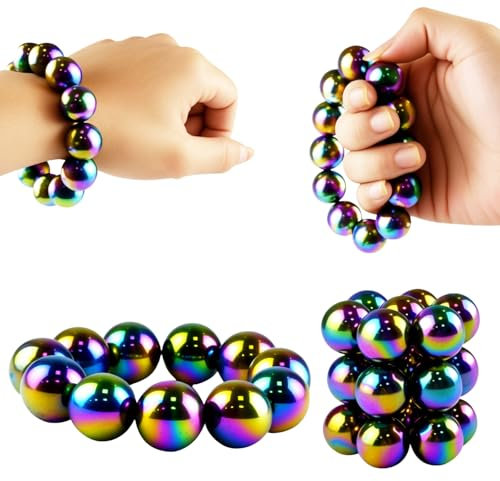 qimeyu Fidget Magnet,Stressabbau Spielzeug,Sensory Play Magnet,20 Stück Anti Stress Akupressur Ball für Erwachsene,Sensory Toys für Stressabbau & Langeweile