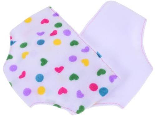minkissy 2stücke Puppen Windeln Einstellbar Tuch Puppenhose Babypuppenunterwäsche Wiederverwendbar Puppenkleidung Puppe Toilettentraining