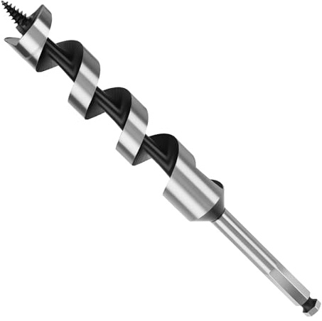 MOXPIFY 22mm Wood Auger Drill Bits 230mm Long, Timber Drill Bits | Hex Shank, Extra Long Wood Drill Bits For Woodworking (22mm x 230mm)