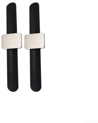Magnetischer Handgelenk-Nähhalter für Haarstylisten – starkes Nadelkissen-Armband mit Silikonband für Quilt- und Flechtwerkzeuge, 24 cm, Schwarz (Schwarz)