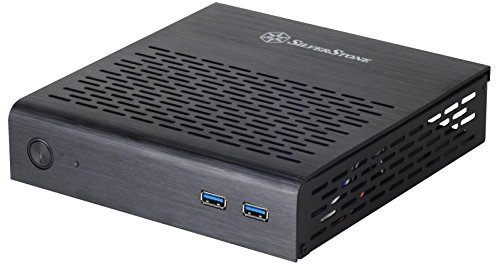 SilverStone SST-PT13B-USB3.0 - Étui silencieux pour ordinateur Mini-ITX Petit Thin, USB3.0, noir