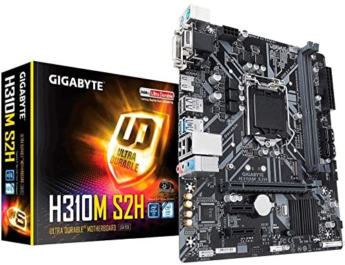 Gigabyte H310M S2H Motherboard Intel Socket LGA 1151 Micro ATX Schwarz