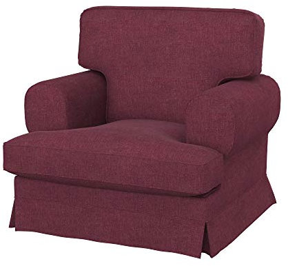 Soferia Sesselschoner Kompatibel Mit Ekeskog Sessel Sesselbezug Sesselüberzug Sesselhusse Cover Wasserabweisend Fleckschutz Softi Rot Bordeaux