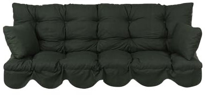 PATIO Auflagen Set Bora 170 cm für Hollywoodschaukel Polsterauflage Sitzkissen Rückenkissen Seitenkissen Gesteppt H027-12PB