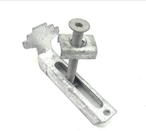 Gitterrost Befestigung Gitterrostsicherung Lichtschacht bis 50 mm 4x Befestgungss. O. 23 + U. 31