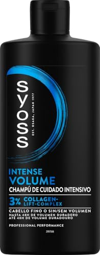 Syoss - Champú Volumen, 440 ml, Para cabello fino o sin volumen, Hasta 48h de volumen sin apelmazar, Cabello como recién salido de la peluquería