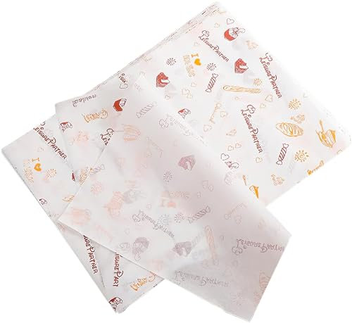 La Llareta 100 fogli di formaggio wrap carta, carta da imballaggio alimentare, impermeabile e resistente all'olio, per panino, pane/torta/hamburger