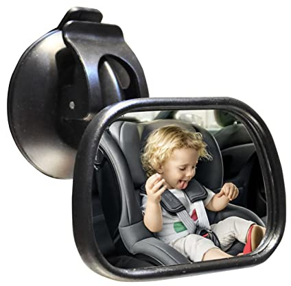 A/R voiture pour bébé - sécurité pour siège voiture - Conduisez en toute sécurité et surveillez votre enfant - Miroir à ventouse pour siège auto face à l'arrière