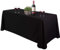 Bea's Party Mantel Rectangular para Mesa Grande de Tela Poliester 229 cm x 335 cm, XXL, Color Negro para Restaurante, Eventos, Catering, Bodas, cumpleaños