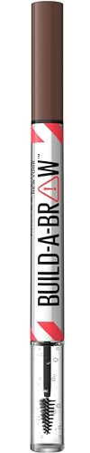 Maybelline New York 2in1 Augenbrauenstift mit Gel für volle und definierte Augenbrauen, Bis zu 24 Stunden Halt, Kein Verwischen, Build-A-Brow, Vegane Formel, Nr. 257 Medium Brown