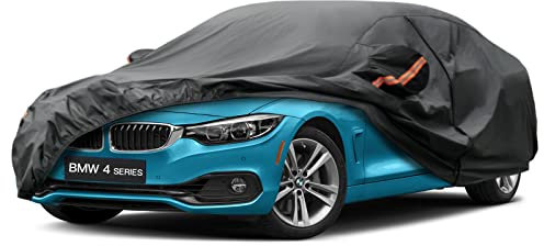 Kayme Autoabdeckung Wasserdicht Atmungsaktiv Passend für 2013-2024 BMW 4 Series(F36 F33 F32 G2 G23 G26), Vollgarage Autoplane für Sonne Staub Schutz, Auto Abdeckplane Abdeckung.