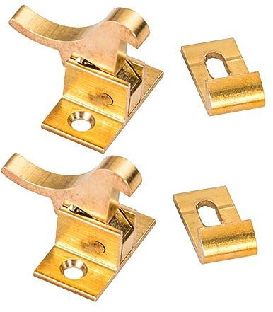 ORFOFE Kupfer-fensterschlösser Fenster 2er-pack Hochsicherheits-fensterschlösser Aus Zinklegierung Einfache Installation