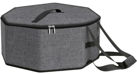 Caja de sombreros para viajes y almacenamiento, funda plegable para sombreros, organizador de sombreros para armario con asas, cajas para sombreros, bolsa para sombreros con cartón