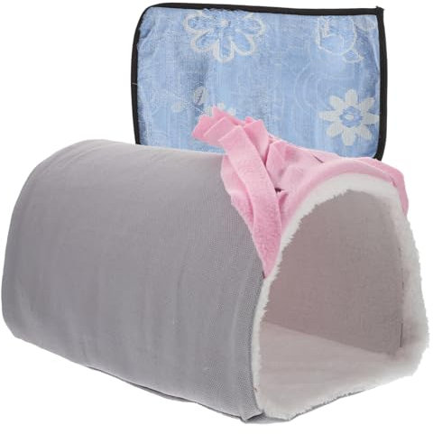 Sosoport Guinea Pig Hideout Bequemer Hamsterbett-Tunnel Für Kleintiere Für Frettchen Und Meerschweinchen Atmungsaktives Material Warmes Nest Für Spiel Und