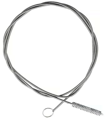 Septe 2 Pack 60 Inch Long Straw Cleaning Brush, Stainless Steel Nylon Long Pipe Cleaning Tool, Suitable for Straws, Long Hoses, Water Pump Accessories