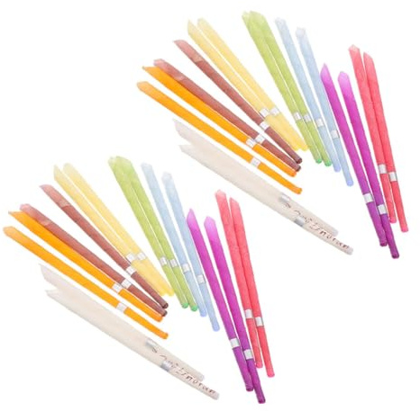 SEWOART 30stücke Aroma Sticks Ohr-aromatherapie-sticks Ohr Zubehör Ohr-bienenwachskerzen Tragbar Ohr Wachskerzen Aus Bienenwachs