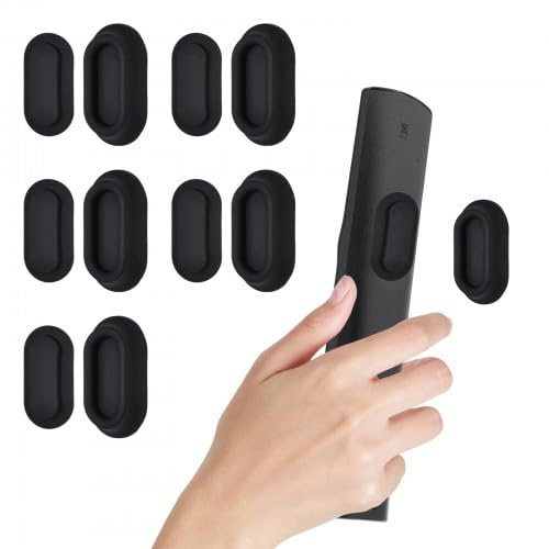 6 Pièces Supports de Télécommande Magnétiques, Support Mural en Silicone pour Télécommande, Support de Télécommande TV Auto-Adhésif, pour Télévision, Ventilateur, Climatisation, Prise de Charge
