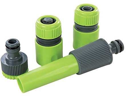 4PCS Garden Hose Pipe Connector Fitting Set-1/2” Garden Watering Tap Quick Connect Fittings- Tap Adapter for Watering Systems