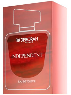 Deborah Milano - Independent Eau de Toilette, Profumo Donna, Fragranza Fresca e Agrumata con Cuore Fiorito e Fondo Dolce, Limone, Bergamotto e Ribes Nero, 100 ml