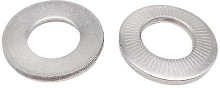 2-50 Pezzi M3-M16 304 in Acciaio Inossidabile con Disco a Molla, rondella di Sicurezza dentellata, Guarnizione Elastica zigrinata(25pcs M6)