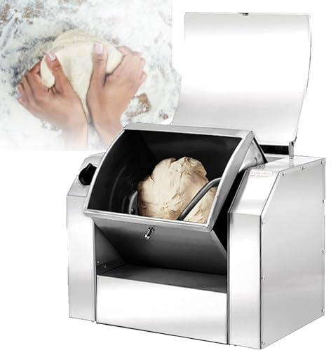 Dough Mixer,Professional Stand Mixer Commercial All Stainless Steel Pizza Dough Blender Kneading Machine With 25 Kg Kneading And 90 Degree Tilt For Schools Bakeries R