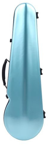 RiToEasysports Durable Carbon Fiber 4/4 Violin Case with Hygrometer for Full Size Violin Protection