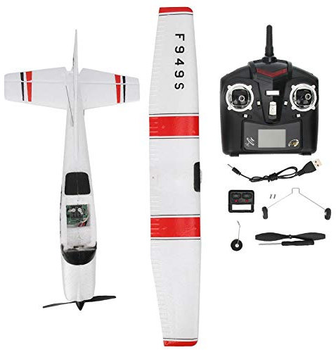 VGEBY RC Flugzeug, 2,4 GHz 3 Kanal Mikro Fernbedienung RC Flugzeug mit festem Flügel Passend für 182 Spielzeug