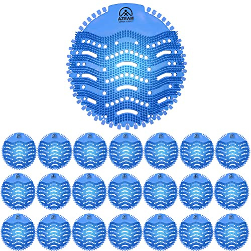 Urinal Screens Deodorizer 20 Packs, Urinal Mats Pads Blue Mist Scented | Anti-Splash Urinal Cakes, Lasting Odor Freshener Urinal Blocks, Ideal for Toilets, Bathrooms, Offices, Schools, Restaurants