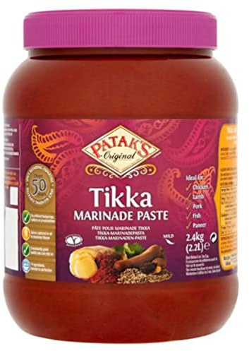 Patak’s Tikka Marinade Paste 2.4kg – Authentic Indian Curry Marinade (Large Pack)
