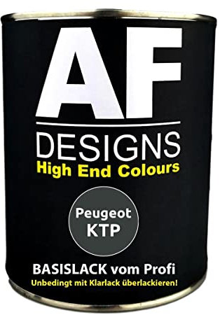 1L Autolack für Peugeot KTP Gris Shark Metallic Autolack Spritzfertig